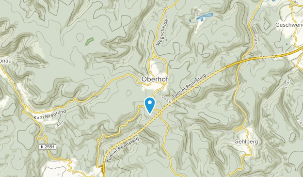 Oberhof, Thuringe Map