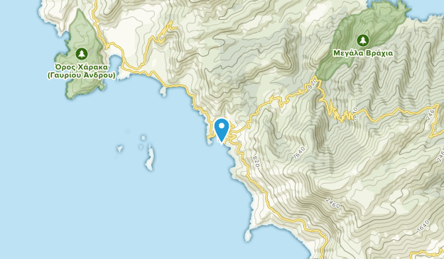 Batsi, Andros Map