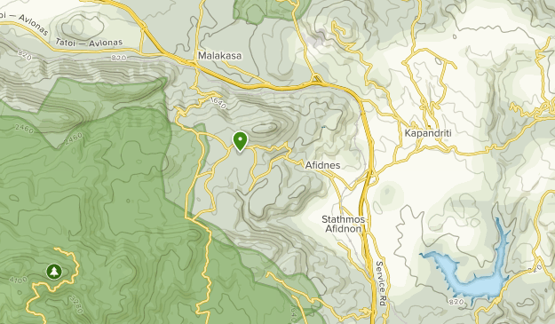 Afidnes, Attica Map
