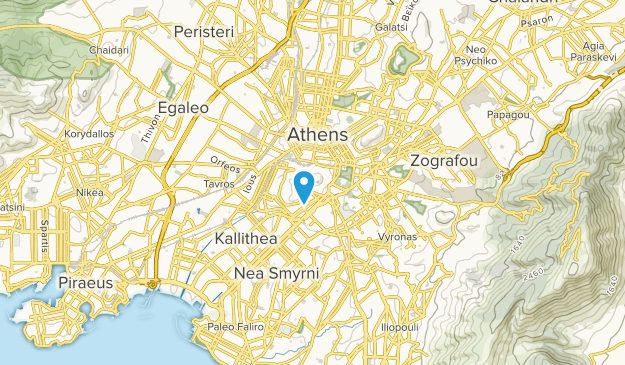 Atenas, Attica Map