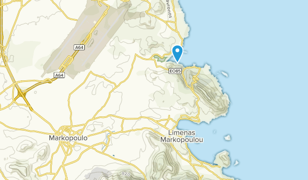 Markopoulo Mesogeas, Attica Map