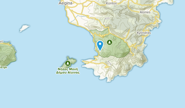 Perdika, Attica Map