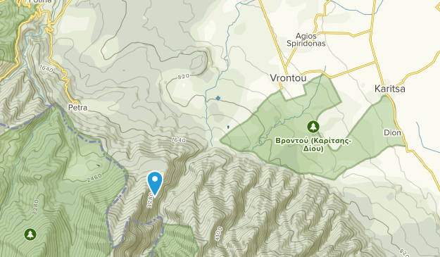 Vrontou, Central Macedonia Map