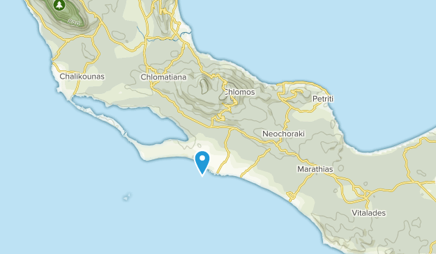 Chlomos, Corfu Map