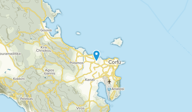Corfu, Corfu Map