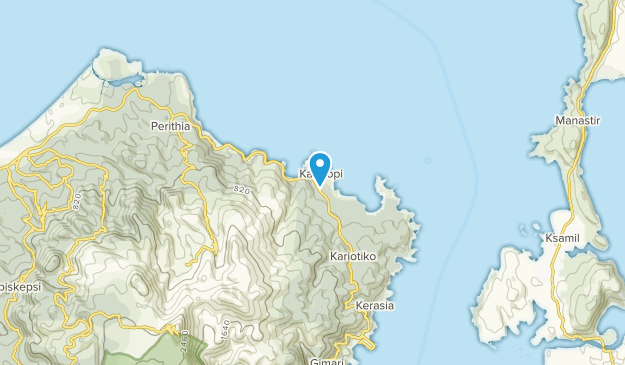 Kassiopi, Corfu Map