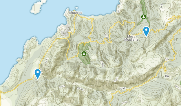 Kavoussio, Crète Map