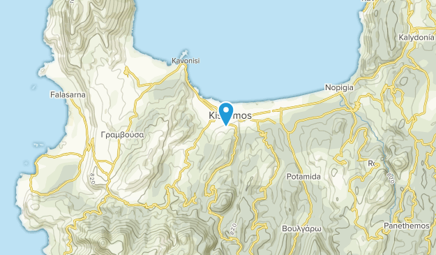 Císsamos, Creta Map