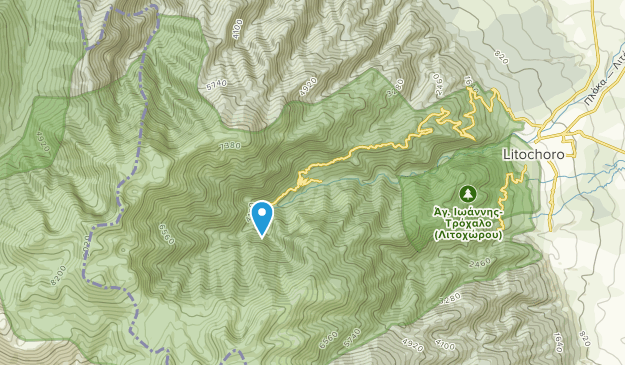 Litochoro, Crete Map