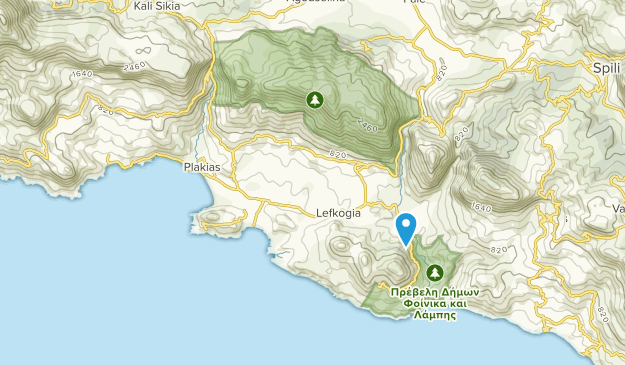 Mirthios, Crète Map