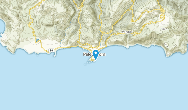 Paleochora, Crète Map