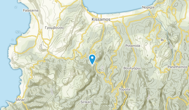 Polyrrinia, Kreta Map