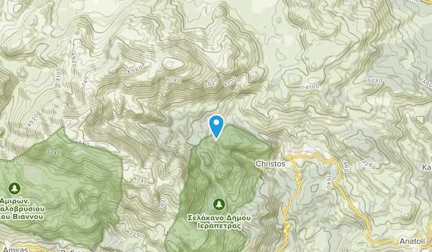 Selákano, Crete Map