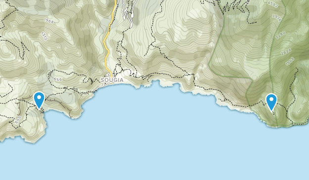 Sougia, Crète Map