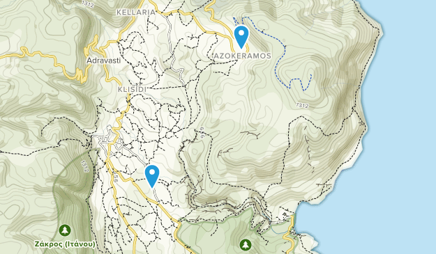 Zakros, Crete Map