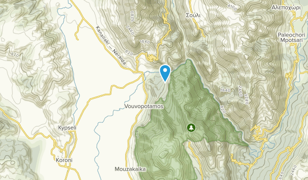 Vouvopotamos, Epirus Map