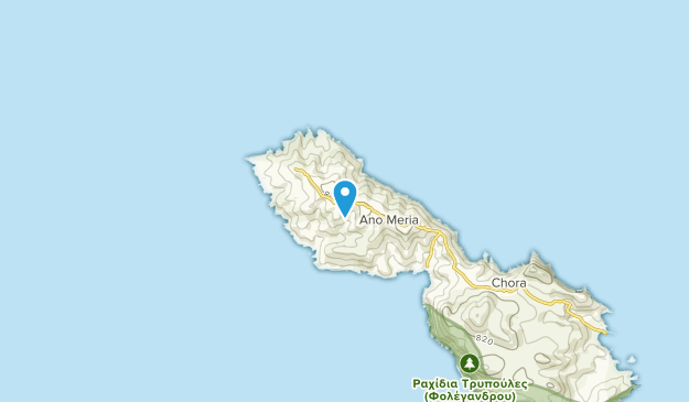 Ano Meria, Folegandros Map