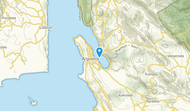 Argostoli, Ionische Inseln Map