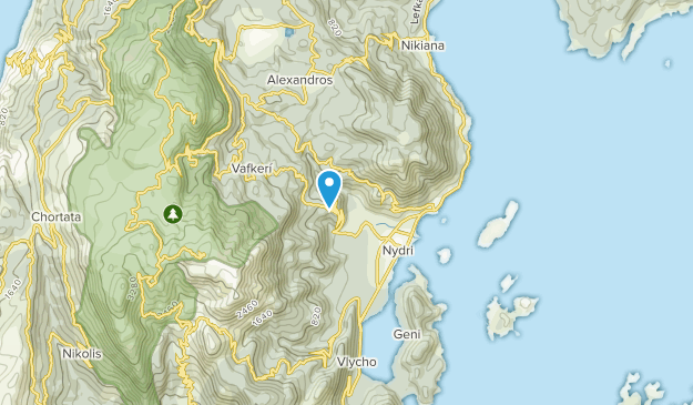 Nidrí, Islas Jónicas Map