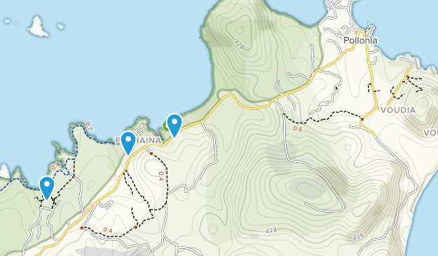 Triovassalos, Milos Map