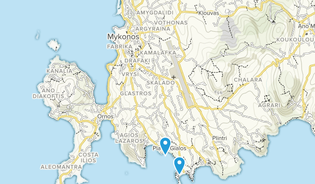Mykonos, Mykonos Map