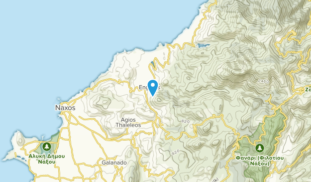 Egares, Naxos Map