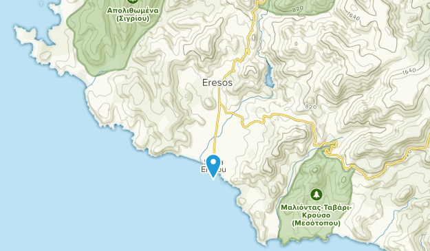 Eressos, North Aegean Region Map