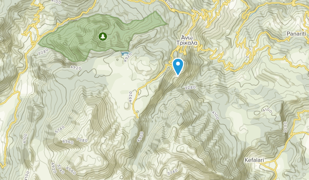 Ano Trikala, Peloponnese Map
