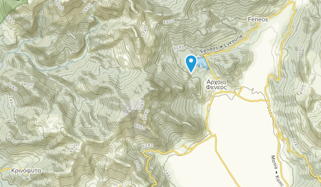 Archea Feneos, Peloponnese Map