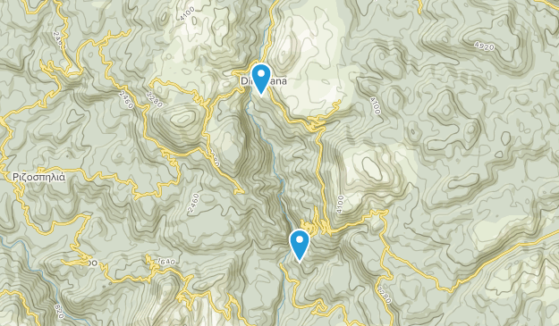 Dimitsana, Peloponnese Map