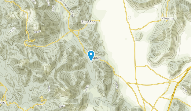 Kapsas, Peloponnese Map