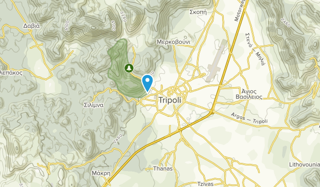 Tripoli, Peloponnese Map