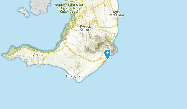 Emporio, Santorini Map
