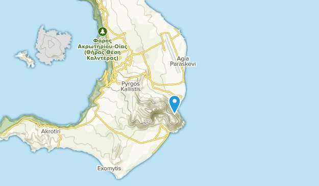 Episkopi Gonias, Santorini Map