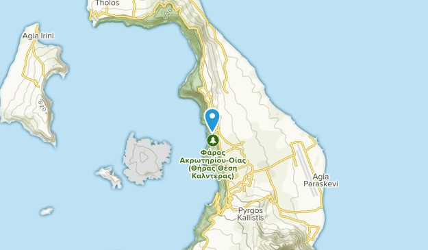 Thira, Santorini Map