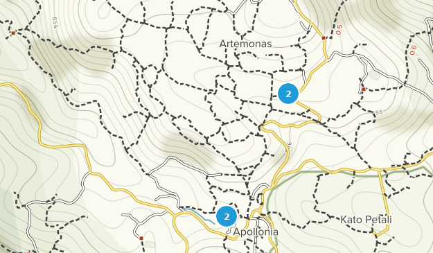 Artemonas, Sifnos Map
