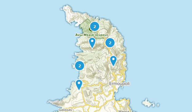 Ano Syros, Egeo Meridional Map
