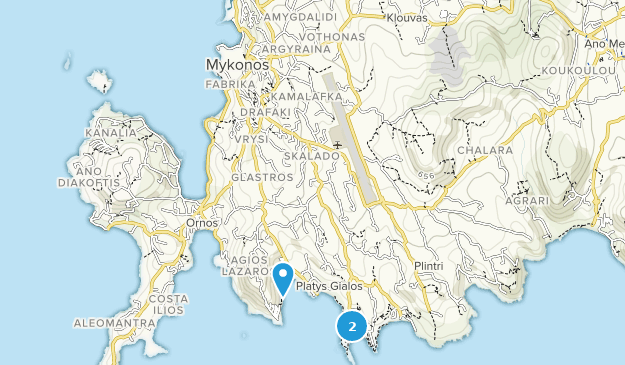 Myconos, Égée-Méridionale Map