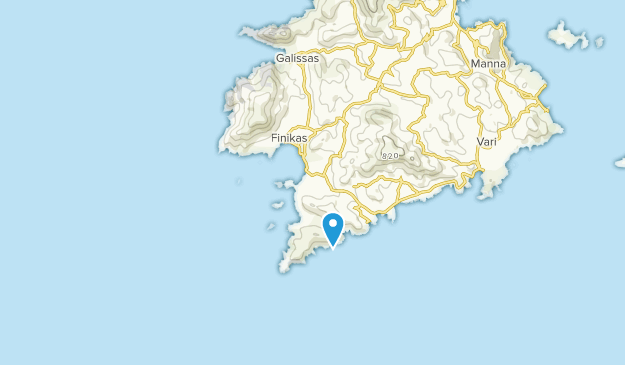 Possidonia, Südliche Ägäis Map