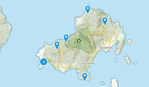 Skiathos, Thessalie Map