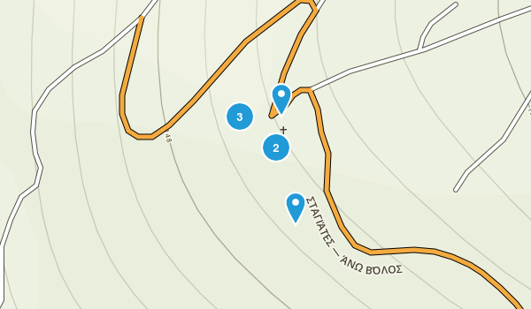 Stagiátes, Thessaly Map