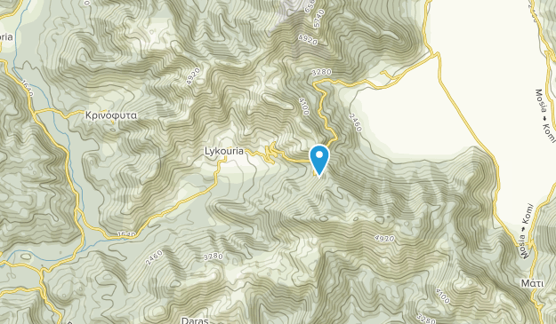 Lykouria, Western Greece Map