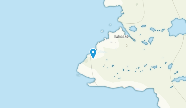 Ilulissat, Groenland Map