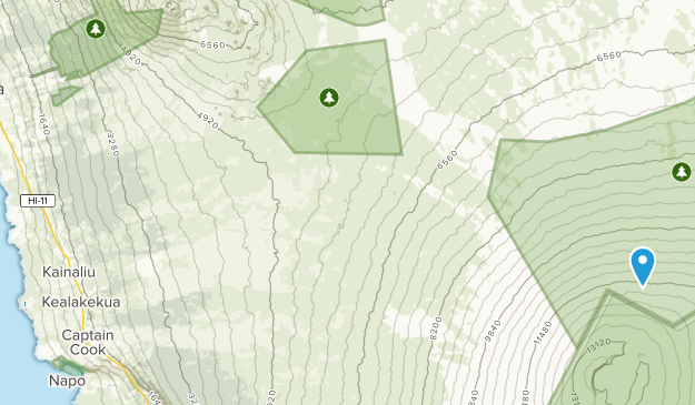 Holualoa, Hawaii Map