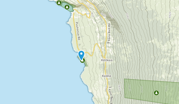 Honaunau, Hawaii Map