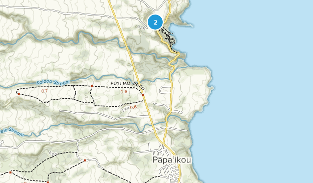 Papaikou, Hawaii Map