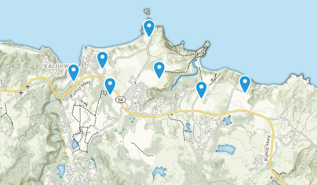 Kilauea, Kauai Map
