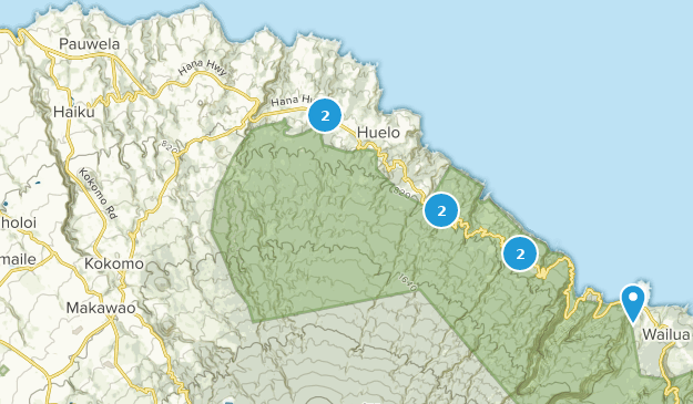 Haiku, Maui Map