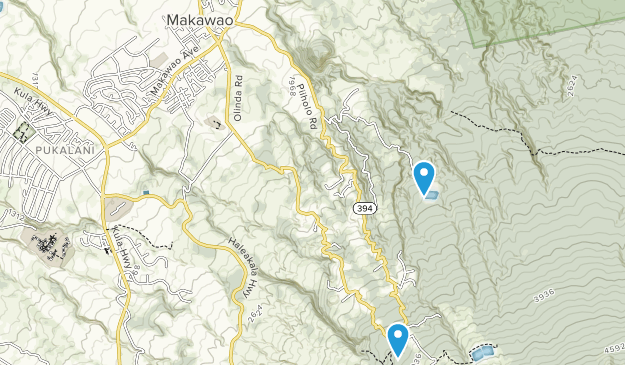 Makawao, Maui Map