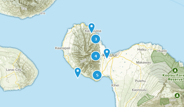 Wailuku, Maui Map